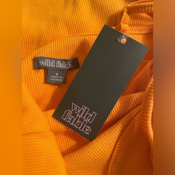 Wild Fable Mini Skater Dress Size S Gold - Picture 8 of 10